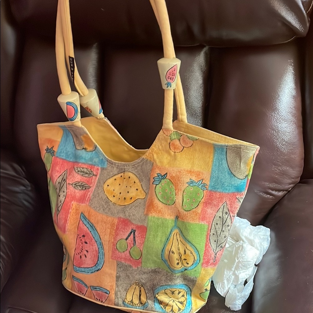 Colorful Patterned Tote Bag - Picture 6 of 6